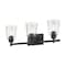 Z-Lite Bohin 3 Light Vanity, Matte Black And Clear Seedy 464-3V-MB - alternate 3